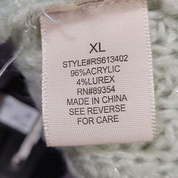 No Comment Textured Off-the-Shoulder Sweater Sz XL - Picture 9 of 13